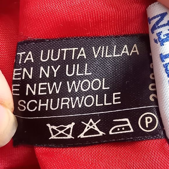 Size 10-12 Bright Red Unusual Buttons Smart WOOL Jacket - Picture 9 of 9